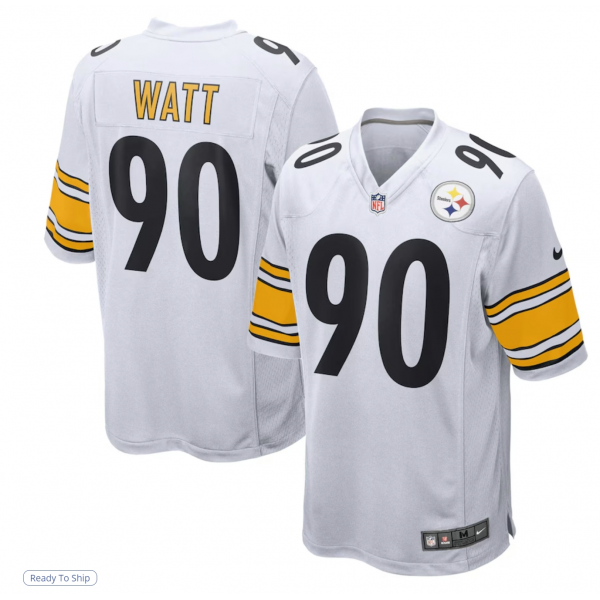 Men's Pittsburgh Steelers T.J. Watt Nike White Game Jersey