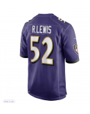 Men's Baltimore Ravens Ray Lewis Nike Purple Retired Player Game Jersey