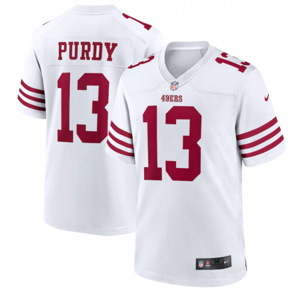Men's San Francisco 49ers Brock Purdy Nike White Game Player Jersey