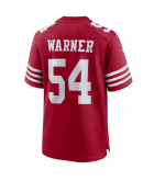 Men's San Francisco 49ers Fred Warner Nike Scarlet Player Game Jersey