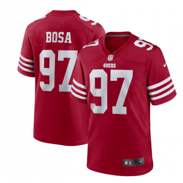 Men's San Francisco 49ers Nick Bosa Nike Scarlet Player Game Jersey