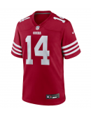 Men's San Francisco 49ers Ricky Pearsall Nike Scarlet Player Game Jersey