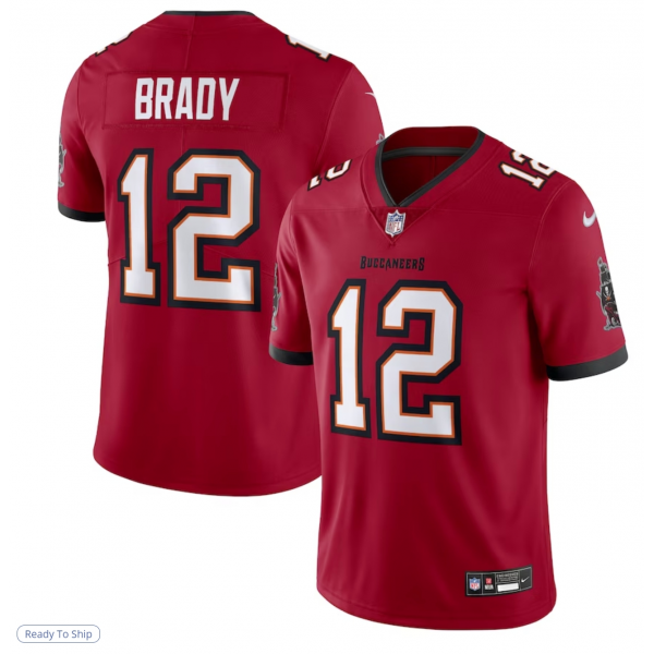 Men's Tampa Bay Buccaneers Tom Brady Nike Red Untouchable Limited Jersey