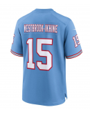 Men's Tennessee Titans Nick Westbrook-Ikhine Nike Light Blue Oilers Throwback Player Game Jersey