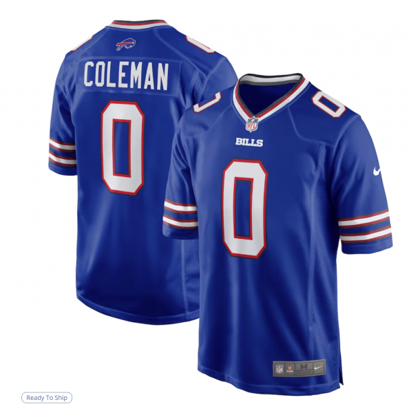 Men's Buffalo Bills Keon Coleman Nike Royal Player Game Jersey