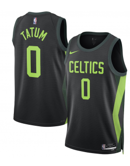 Unisex Boston Celtics Jayson Tatum Nike Black 2024/25 Swingman Player Jersey - City Edition