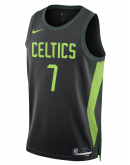 Unisex Boston Celtics Jaylen Brown Nike Black 2024/25 Swingman Player Jersey - City Edition