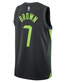 Unisex Boston Celtics Jaylen Brown Nike Black 2024/25 Swingman Player Jersey - City Edition