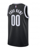 Unisex Brooklyn Nets Nike Black Swingman Custom Jersey - Icon Edition