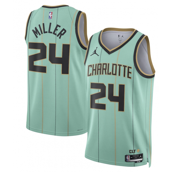 Unisex Charlotte Hornets Brandon Miller Jordan Brand Mint 2024/25 Swingman Player Jersey - City Edition