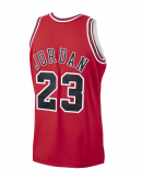 Men's Chicago Bulls Michael Jordan Mitchell & Ness Scarlet 1997/98 Hardwood Classics Authentic Jersey