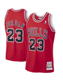 Men's Chicago Bulls Michael Jordan Mitchell & Ness Scarlet 1997/98 Hardwood Classics Authentic Jersey