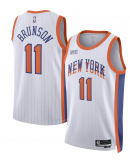 Unisex New York Knicks Jalen Brunson Nike White 2024/25 Swingman Player Jersey - City Edition