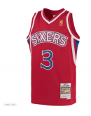 Youth Philadelphia 76ers Allen Iverson Mitchell & Ness Red 1996/97 Hardwood Classics Swingman Throwback Jersey