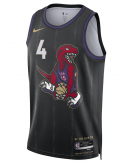 Unisex Toronto Raptors Scottie Barnes Nike Black 2024/25 Swingman Player Jersey - City Edition