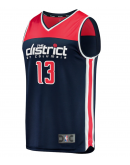 Men's Washington Wizards Jordan Poole Fanatics Navy Fast Break Player Jersey - Statement Edition