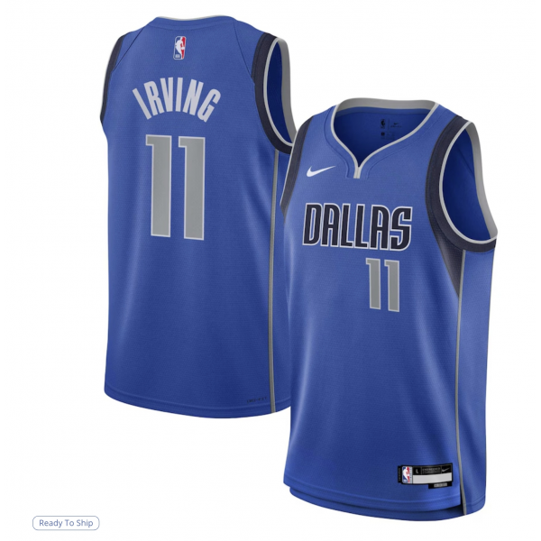 Youth Dallas Mavericks Kyrie Irving Nike Blue Swingman Jersey - Icon Edition