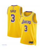 Unisex Los Angeles Lakers Anthony Davis Nike Gold Swingman Jersey - Icon Edition