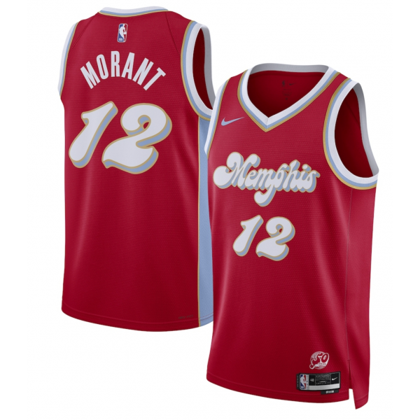Unisex Memphis Grizzlies Ja Morant Nike Red 2024/25 Swingman Player Jersey - City Edition