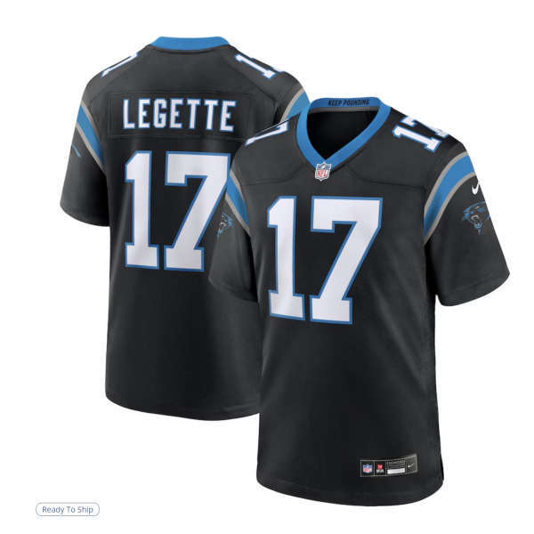 Men's Carolina Panthers Xavier Legette Nike Black 2024 NFL First Round Pick Game Player Jersey