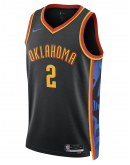 Unisex Oklahoma City Thunder Shai Gilgeous-Alexander Nike Black 2024/25 Swingman Player Jersey - City Edition