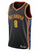 Unisex Oklahoma City Thunder Jalen Williams Nike Black 2024/25 Swingman Player Jersey - City Edition