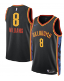 Unisex Oklahoma City Thunder Jalen Williams Nike Black 2024/25 Swingman Player Jersey - City Edition