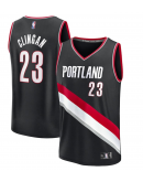 Men's Portland Trail Blazers Donovan Clingan Fanatics Black 2024 NBA Draft Fast Break Player Jersey - Icon Edition