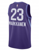 Unisex Utah Jazz Lauri Markkanen Nike Purple 2024/25 Swingman Player Jersey - City Edition
