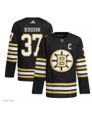 Men's Boston Bruins Patrice Bergeron adidas Black Home Primegreen Authentic Player Jersey
