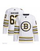 Men's Boston Bruins Brad Marchand adidas White Alternate Primegreen Authentic Player Jersey