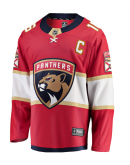 Men's Florida Panthers Aleksander Barkov Fanatics Red Captain Patch Home Breakaway Jersey