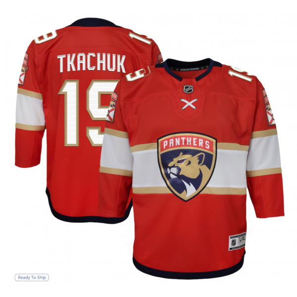 Youth Florida Panthers Matthew Tkachuk Red Home Premier Player Jersey