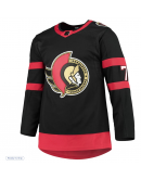 Men's Ottawa Senators Brady Tkachuk adidas Black Home Primegreen Authentic Player Jersey