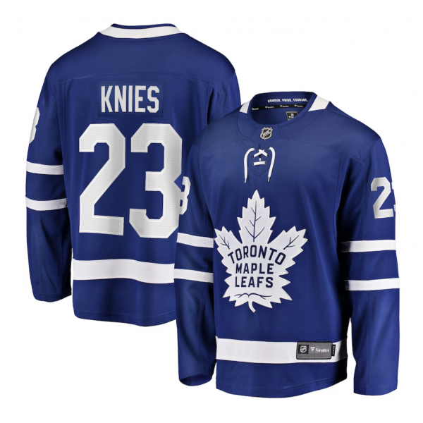 Men's Toronto Maple Leafs Matthew Knies Fanatics Blue Home Premier Breakaway Player Jersey