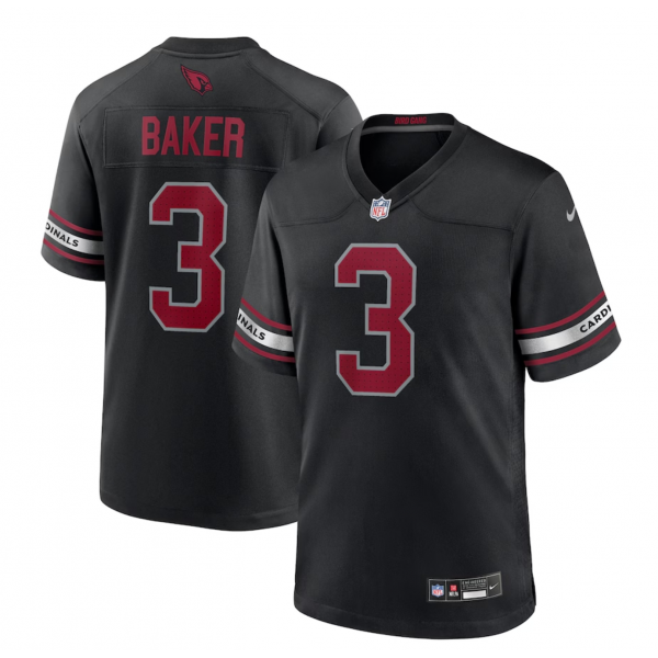 Men's Arizona Cardinals Budda Baker Nike Black Game Jersey