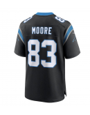 Men's Carolina Panthers David Moore Nike Black Game Jersey