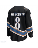 Men's Washington Capitals Alexander Ovechkin Fanatics Black Alternate 50th Anniversary Premier Breakaway Player Jersey