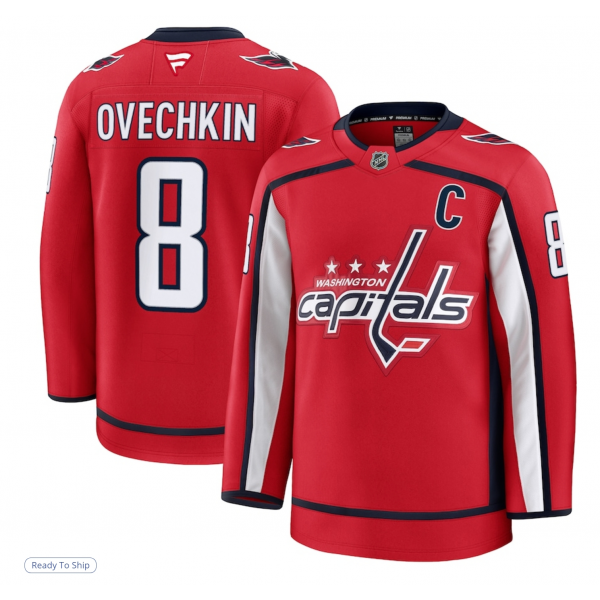 Men's Washington Capitals Alexander Ovechkin Fanatics Red Home Premium Jersey