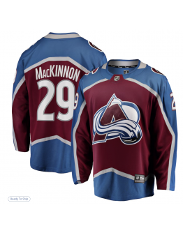 Men's Colorado Avalanche Nathan MacKinnon Fanatics Burgundy Breakaway Player Jersey