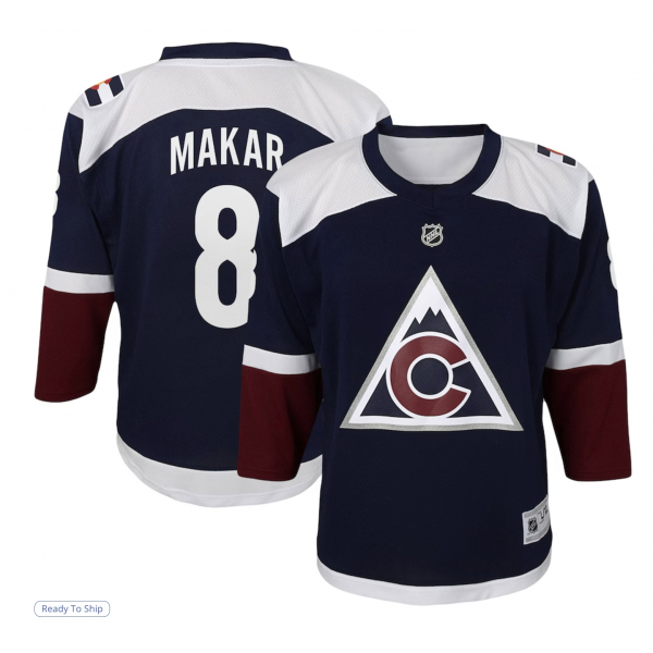 Youth Colorado Avalanche Cale Makar Navy Replica Player Jersey
