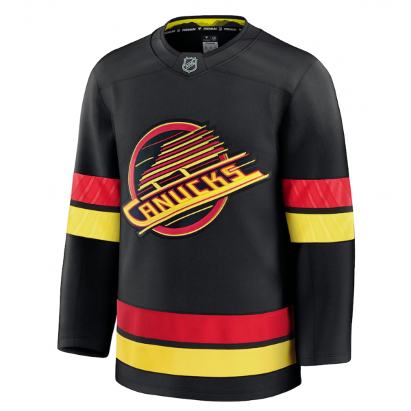 Men's Vancouver Canucks Fanatics Black Alternate Premium Jersey