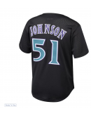 Youth Arizona Diamondbacks Randy Johnson Mitchell & Ness Black Cooperstown Collection Mesh Batting Practice Jersey