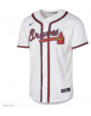 Youth Atlanta Braves Ronald Acuña Jr. Nike White Home Limited Player Jersey