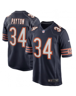 Men's Chicago Bears Walter Payton Nike Navy Game Retired Player Jersey