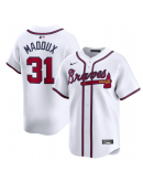Men's Atlanta Braves Greg Maddux Nike White Home Limited Player Jersey
