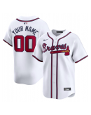 Men's Atlanta Braves Nike White Home Limited Custom Jersey Men's Atlanta Braves Nike White Home Limited Custom Jersey