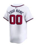 Men's Atlanta Braves Nike White Home Limited Custom Jersey Men's Atlanta Braves Nike White Home Limited Custom Jersey