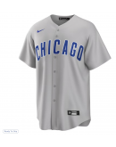 Men's Chicago Cubs Nike Gray Road Replica Team Jersey