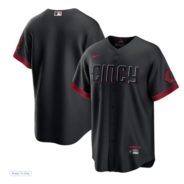 Men's Cincinnati Reds Nike Black City Connect Replica Jersey